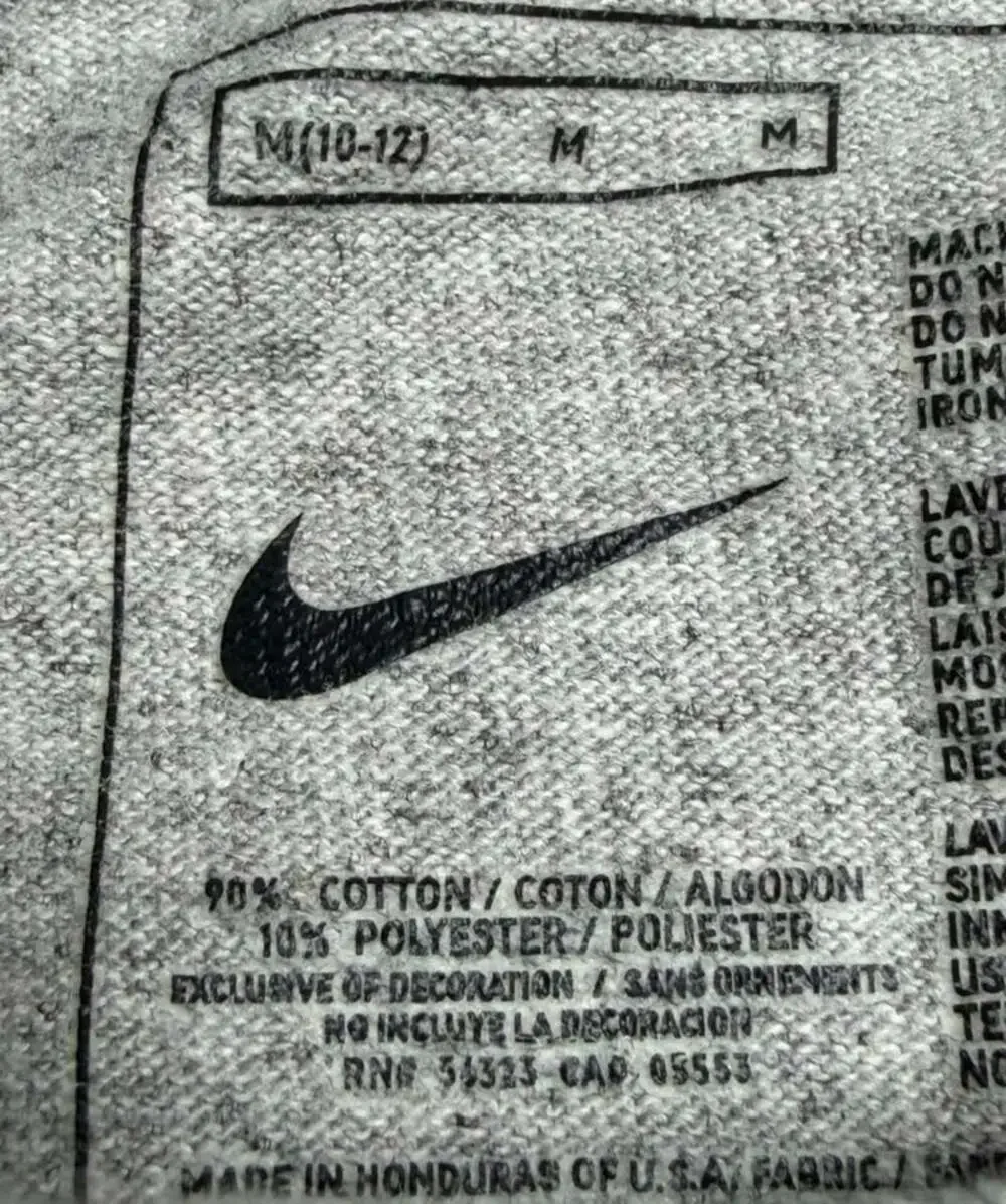 Nike Graphic T-Shirt Youth Boys Medium 10-12 Gray Cotton Tee